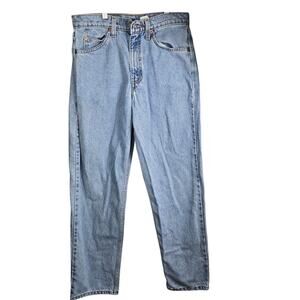 Vintage Levis 550 Jeans Mens 31x30 Light Blue Denim Relaxed Fit Orange Tab